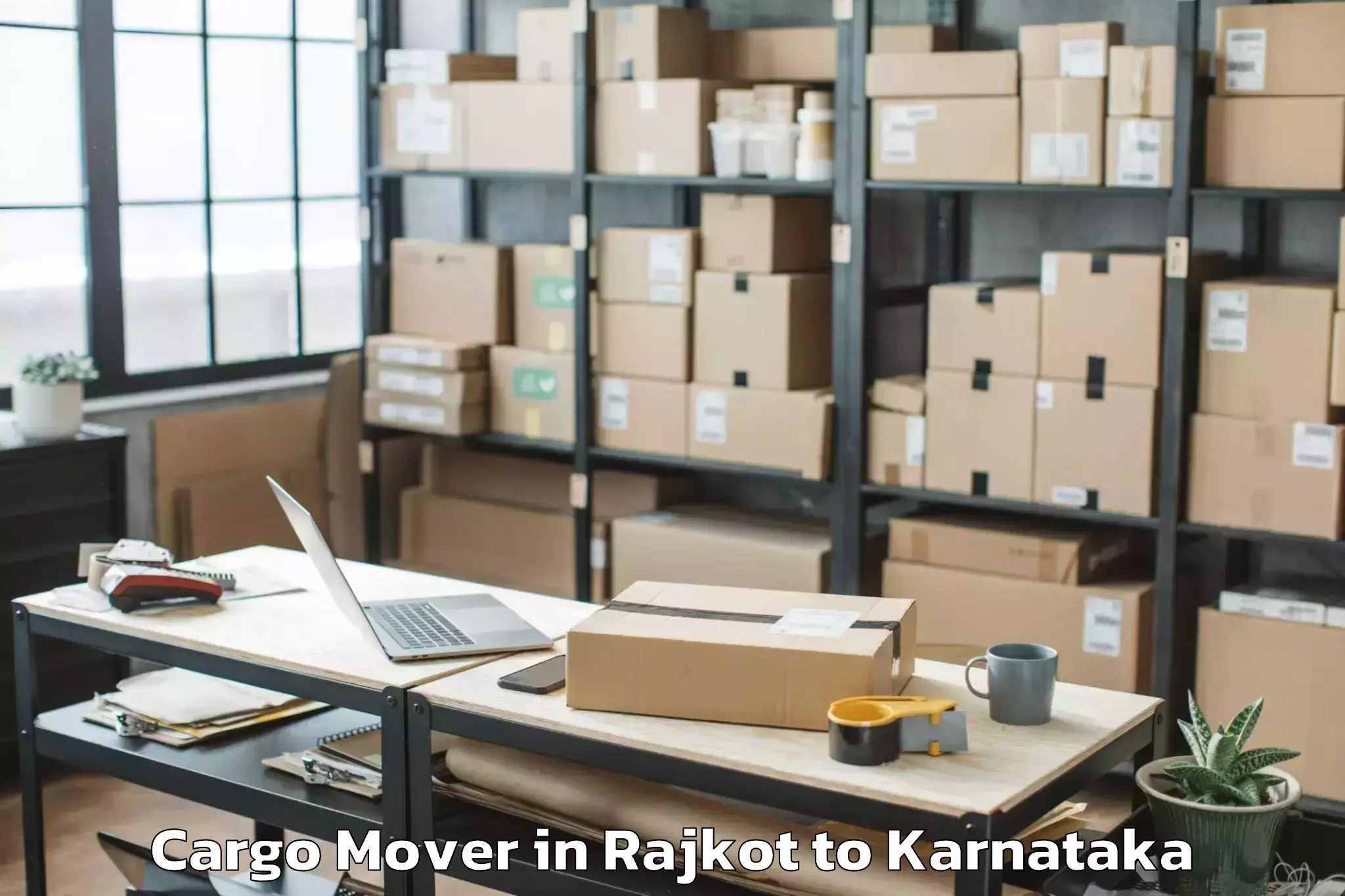 Quality Rajkot to Sharnbasva University Gulbarga Cargo Mover